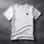 Play Button | T-shirt | White flat lay