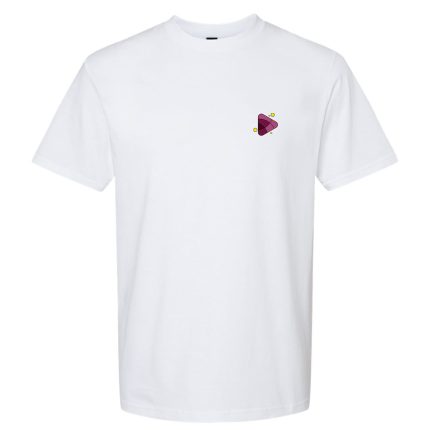 Play Button | T-shirt | White
